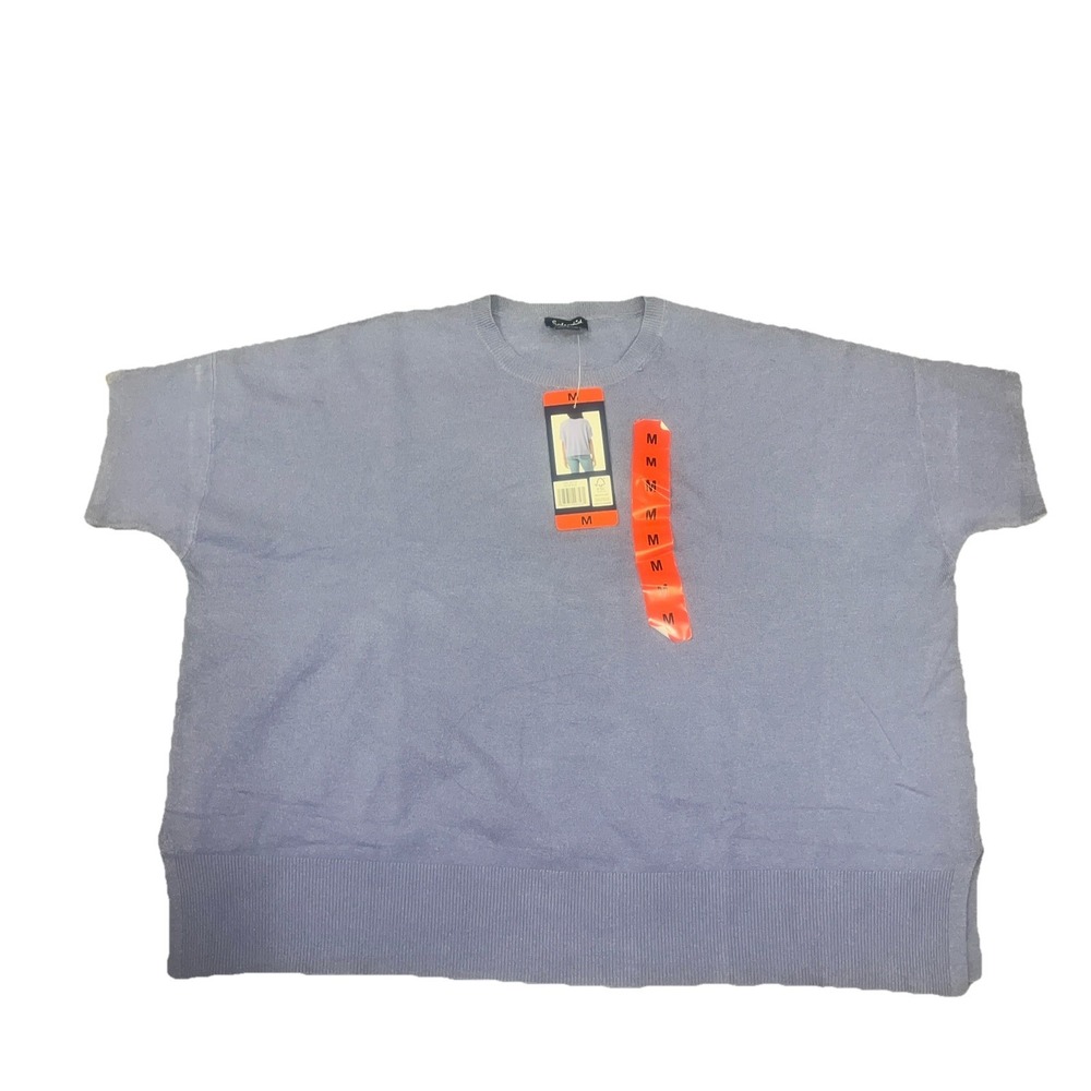 NWT Women's Blue SPLENDID Oversized Sweater Tunic Top Size Medium‎